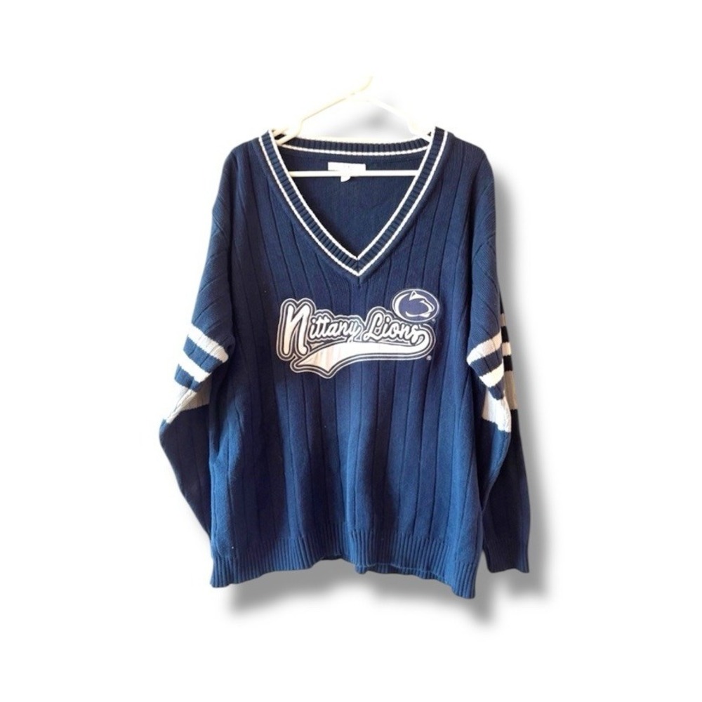 Wear By Erin Andrews Penn State Nittany Lions Women's Collegiate Sweater XL Navy